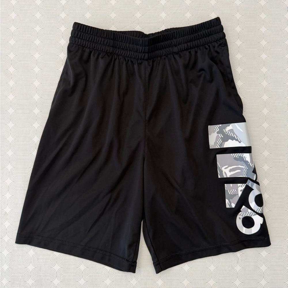 adidas Black and Silver Athletic Shorts
